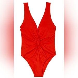 Victoria's Secret One Piece Swimsuit Red Size Large